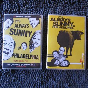 Its Always Sunny in Philadelphia Complete Seasons One, Two and Four.